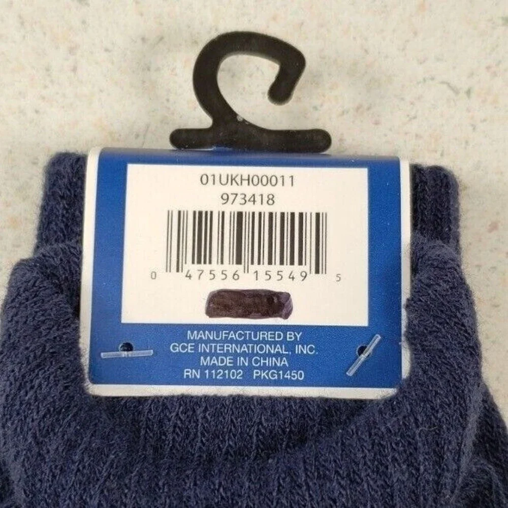 Winter Essentials Unisex One Size Blue Texting Elongated Gloves New